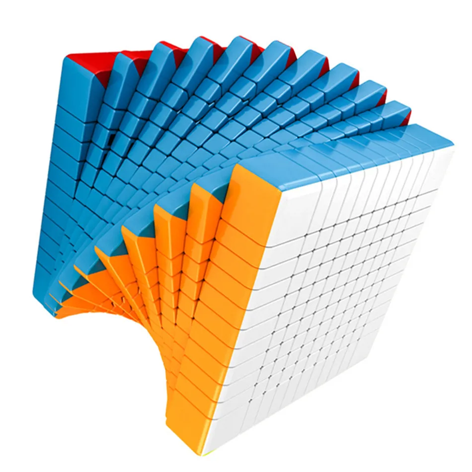 11x11 Cube MOYU Cubing classroom MeiLong 11x11 Magic Cube Stickerless Plastic 11 Layer Puzzle Speed Magic Cube TOYS Brain Teaser