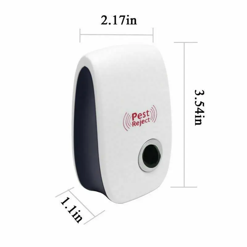 Repelente de plagas ultrasónico eléctrico, Control de roedores antimosquitos, insectos en interiores, cucarachas, Exterminador de insectos, enchufe de la UE/EE. UU./Reino Unido