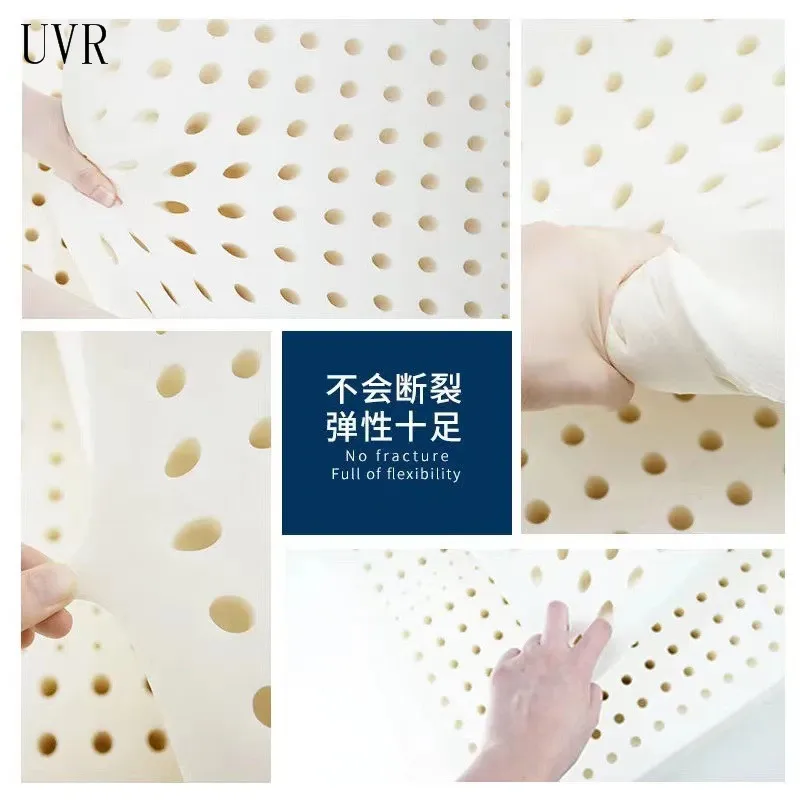 UVR Chất Lượng Cao 100% Cao Su Thiên Nhiên Tất Nam Đệm Đàn Hồi Chậm, Khách Sạn Đặc Biệt Đơn Nệm Đôi Với Trắng Bên Trong Bao Da
