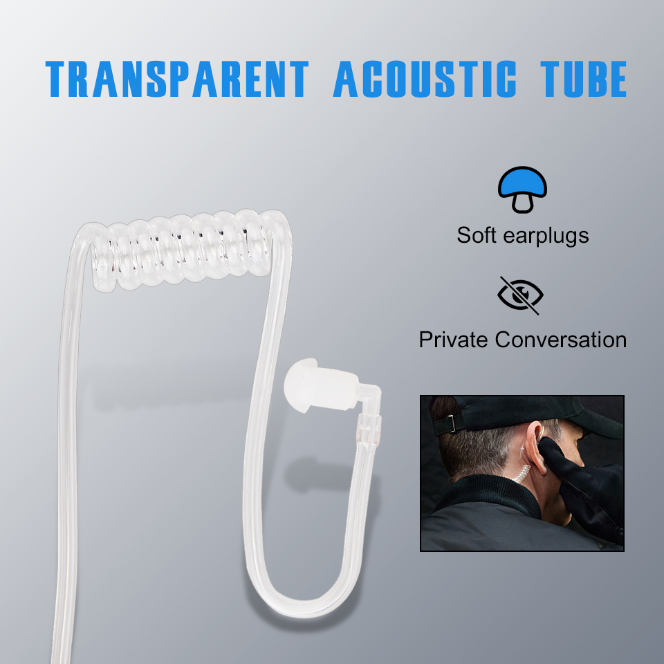 Retevis 10個トランシーバーヘッドセットトランシーバの音響管イヤホンpttモトローラDP1400/GP2000/CP200/040 hyt