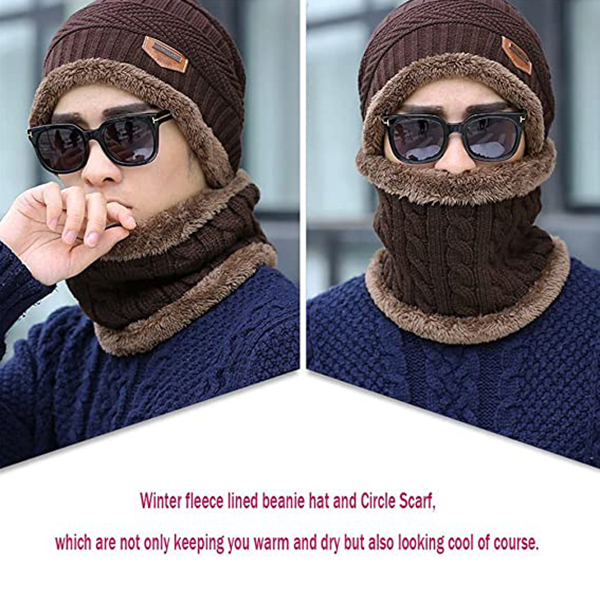 2023 New Winter Warm Beanie Hat sciarpa guanti Set Unisex lavorato a maglia Retro Beanie Hat Neck Glove uomo donna Soft Touch Screen guanti