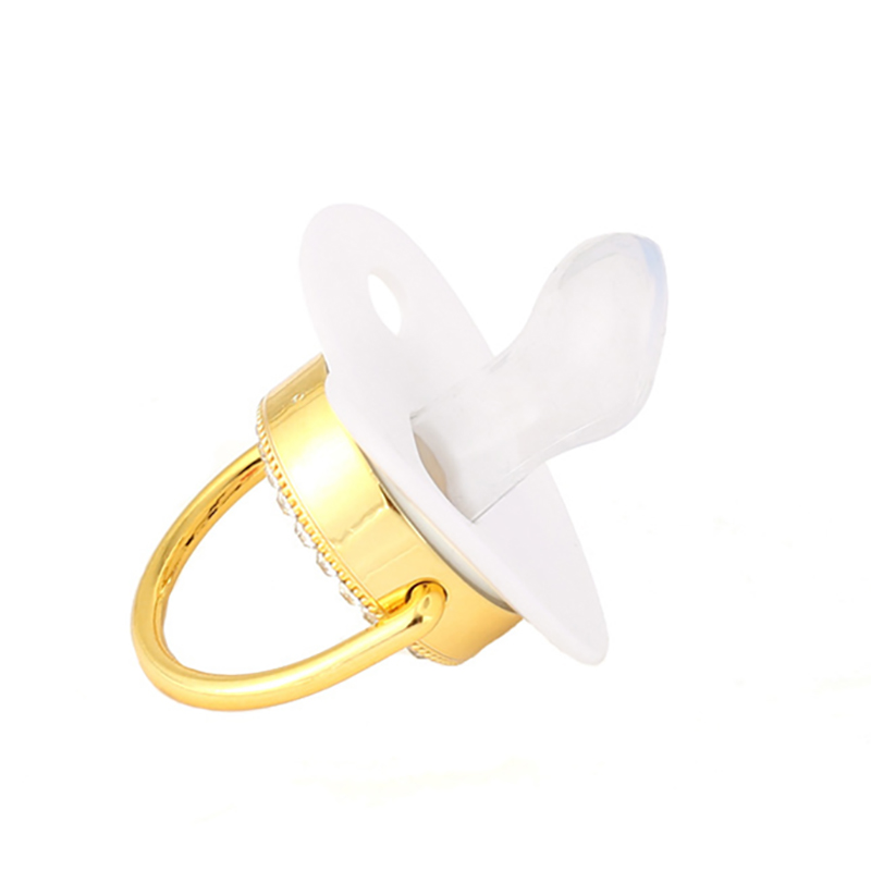 Pasgeboren Fopspeen Kraamcadeau Bling Baby Dummy Siliconen BPA Gratis Baby Tepel Pasgeboren Fopspenen Voor Baby's I Love Mum Dad