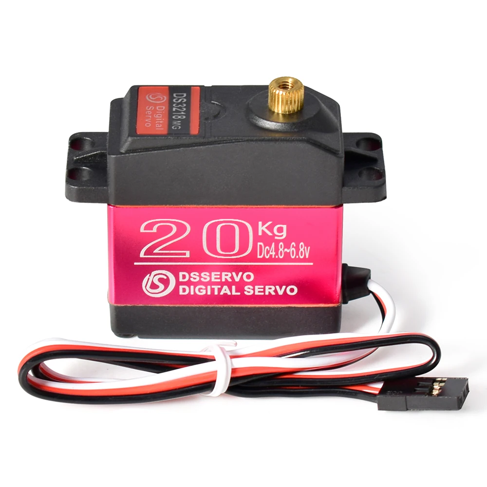Dsservo Servo RC resistente al agua DS3218 20KG DS3225 25KG DS3235 35KG 180/270 grados para 1/8 1/10 1/12 RC coche Metal Gear Servo Digital