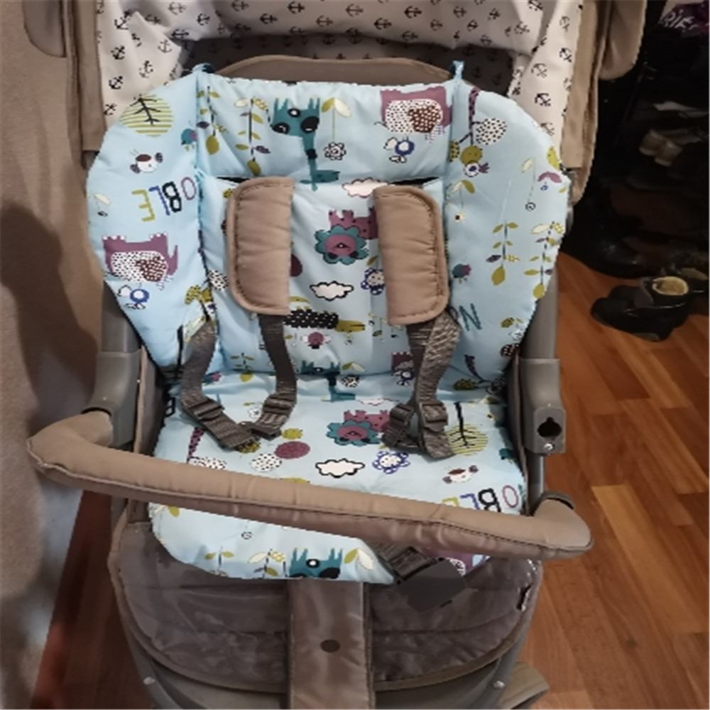 เด็กทารก Highchair เบาะ Pad Mat Booster ที่นั่งเบาะ Pad Mat เก้าอี้ให้อาหาร Cushi บน Pad รถเข็นเด็กเบาะผ้าฝ้ายผ้า