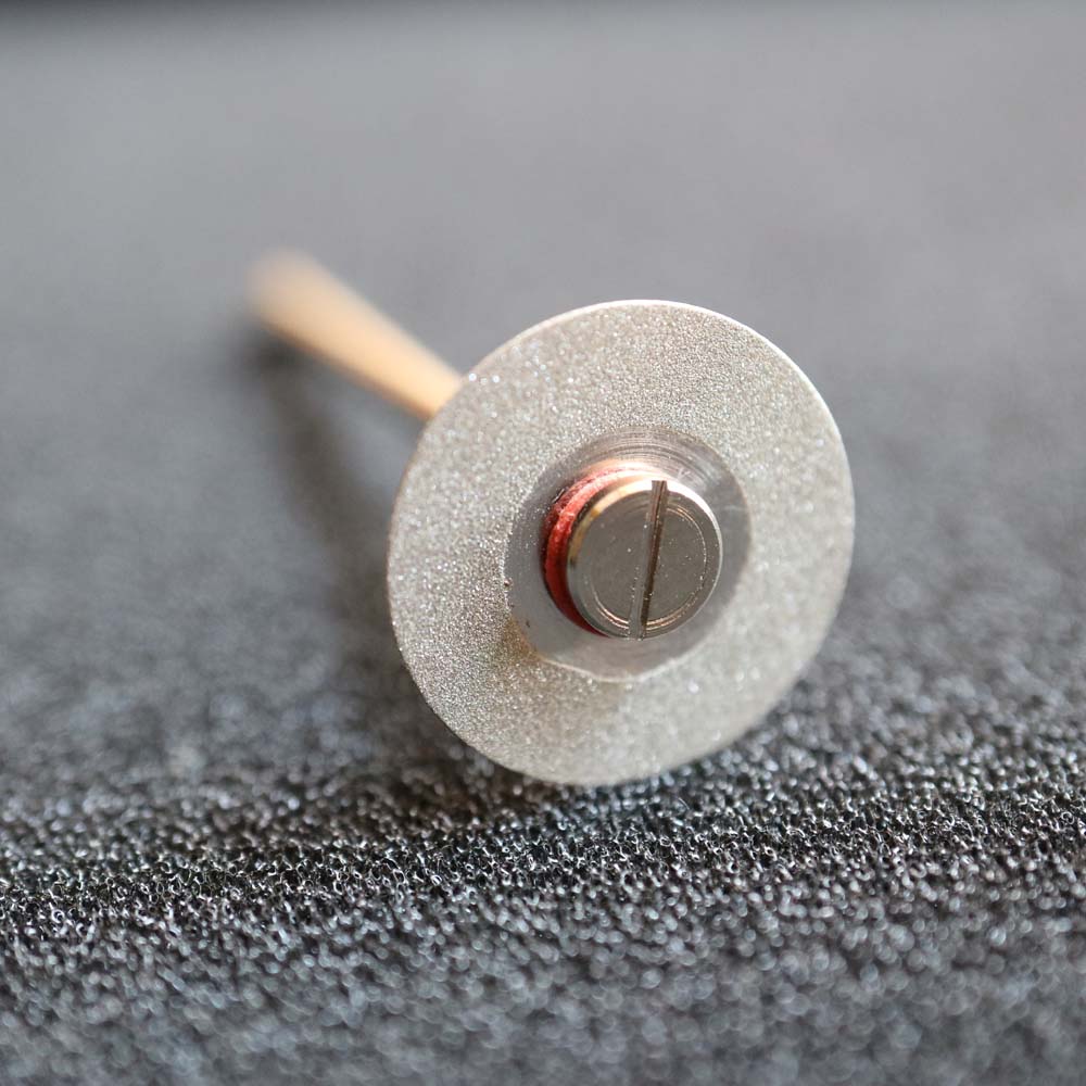 Disco de corte de diamante de doble cara, ultrafino, Dental, 0,15mm, para separar el pulido, corona de cerámica, yeso o jade