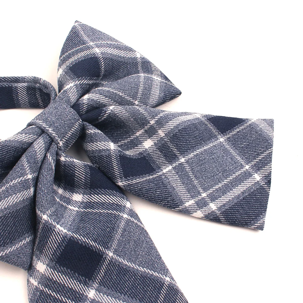 Nữ Tính Kẻ Sọc Bowtie Cổ Thắt Nơ Nữ Đồng Phục Cổ Butterf Nơ Người Lớn Kiểm Tra Dây Thắt Nơ Cravats Bé Gái Bowties