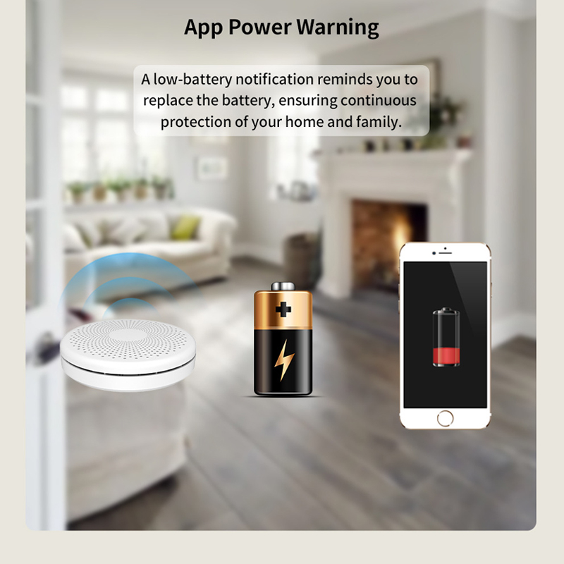 Tuya CO Báo Động Đầu Báo Khói Không Dây Wifi Cảm Biến Khí CO Báo Động Chống Cháy An Ninh Ngôi Nhà Báo Động Cuộc Sống Thông Minh
