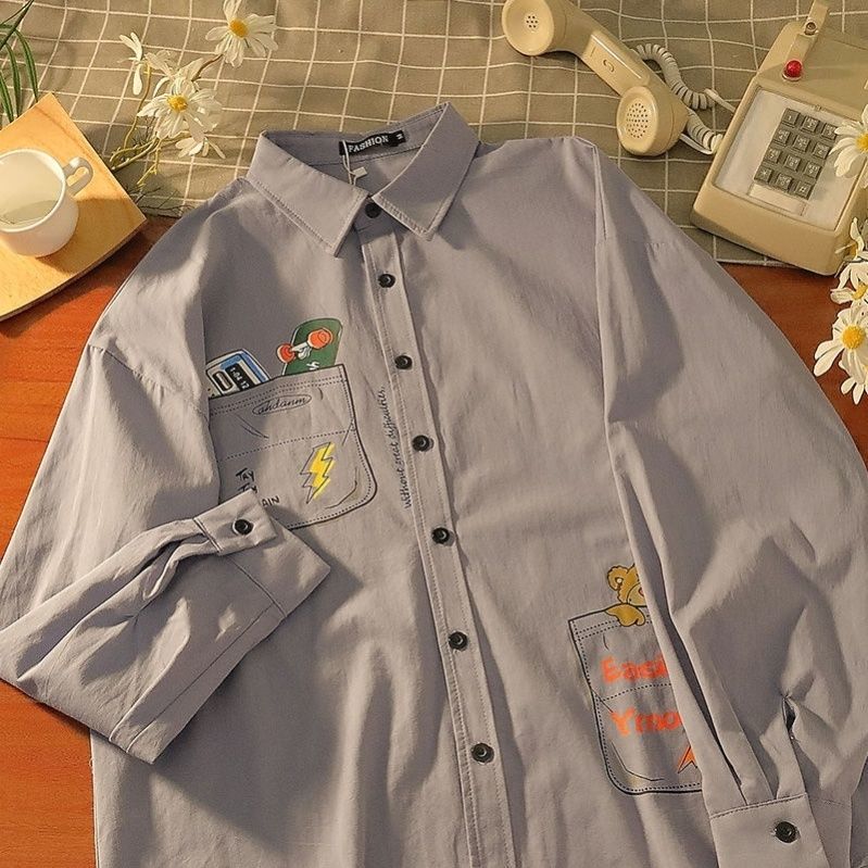Wanita 2021 Mode Kemeja Garam Perempuan Semua Cocok Desain Lengan Panjang Rasa Atasan Ditumpuk Kemeja Baru Jaket Blus Wanita