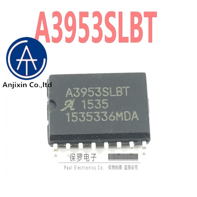 Controlador de Motor original, 100%, A3953SLBT, A3953SLB, A3953, SOP-16, 10 Uds.