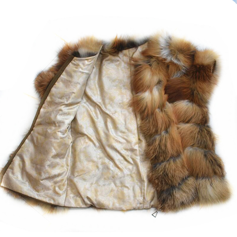 女性用天然レッドフォックスファージャケットジッパー付き,ファイヤーフォックスベスト,半袖ベスト,ヨーロピアンストリートスタイル,New, 2023