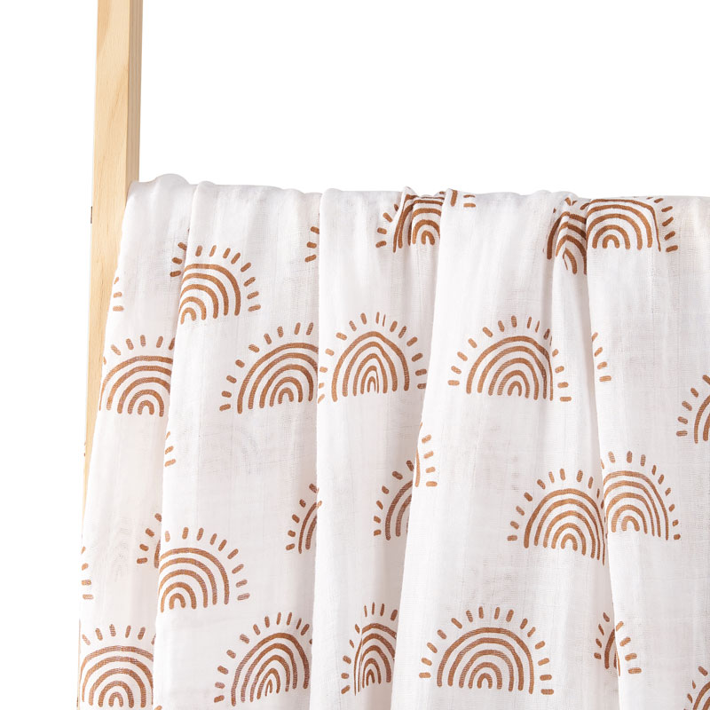 ハッピーフルート赤ちゃんの写真撮影の背景ベビールームの装飾 120 × 120 センチメートルモスリンおくるみ綿 100% ブランケット