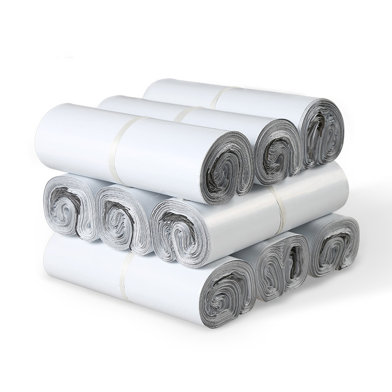 สีเทาอ่อน Courier กระเป๋า 5pcs Self-seal Mailbag พลาสติก POLY Mailing Envelope กันน้ําไปรษณีย์จัดส่งกระเป๋า Courier ซองจดหมาย