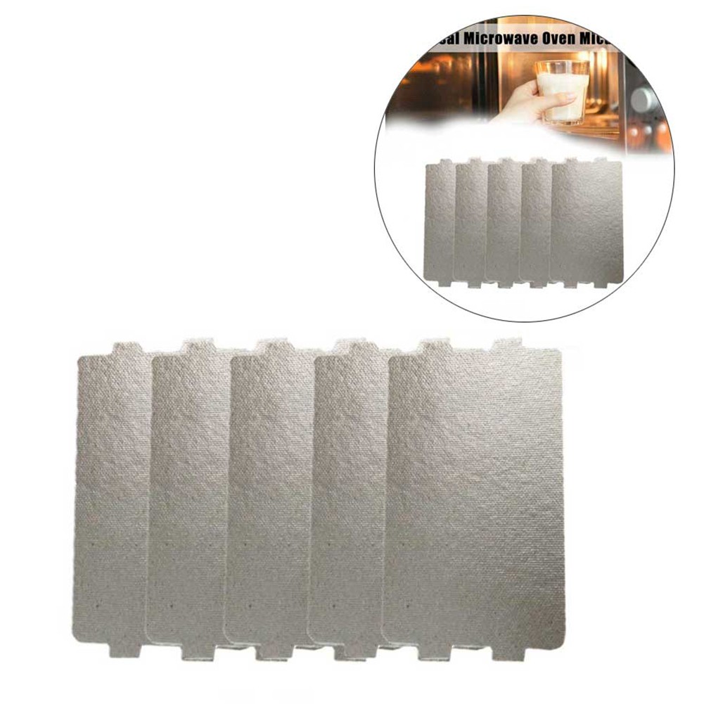 5Pcs 범용 전자 레인지 운모 플레이트 운모 시트 전자 레인지 토스터 헤어 드라이어 따뜻한 116x65mm
