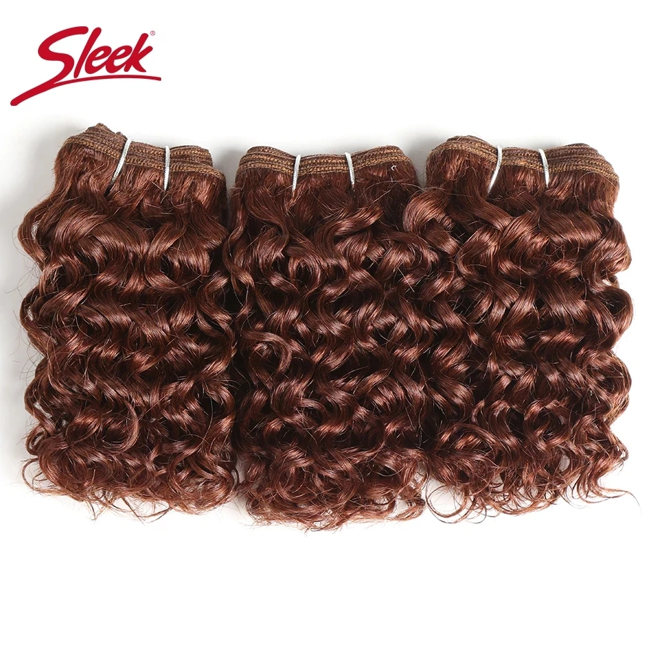 Elegante Indiano Remy Jerry Curl Marrom 4 #   Duplo desenhado 27 #   Piano Color P1B/30 P4/27 Pacotes Extensão de Cabelo 3Pcs Total 100 Gramas