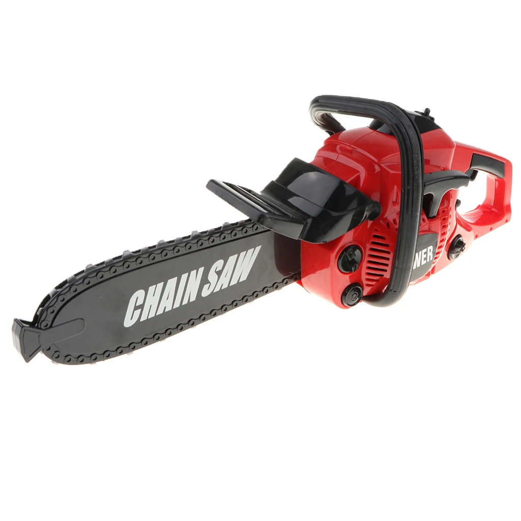 16'' Electric Chainsaw Toy Construction Tool for Kids Pretend Play with Realistic Movement and Sounds