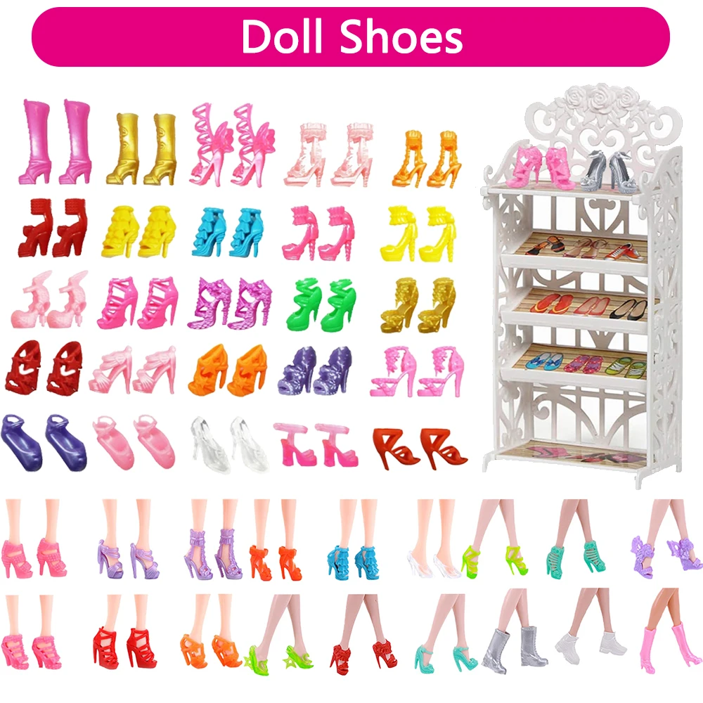 Zapatos de muñeca con tacones altos, zapatos de cristal de cuero aptos para muñecas Barbies de 11,8 pulgadas, muñeca BJD 1/6 de 30cm, accesorios para muñecas de regalo de Navidad, niña de juguete