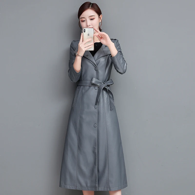 Casual 2020ของแท้หนังผู้หญิงจริง Sheepskin Coat Trench หญิงฤดูใบไม้ผลิฤดูใบไม้ร่วงเสื้อแจ็คเก็ตผู้หญิง