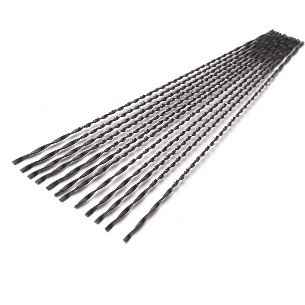 10 Chiếc 130Mm 2 #/3 #/7 #/8 # Cuộn Lưỡi Cưa Xoắn Ốc Răng cưa Gỗ Lưỡi Dao Thép Không Gỉ Dây Cắt Kim Loại Tay Thủ Công Dụng Cụ Khắc