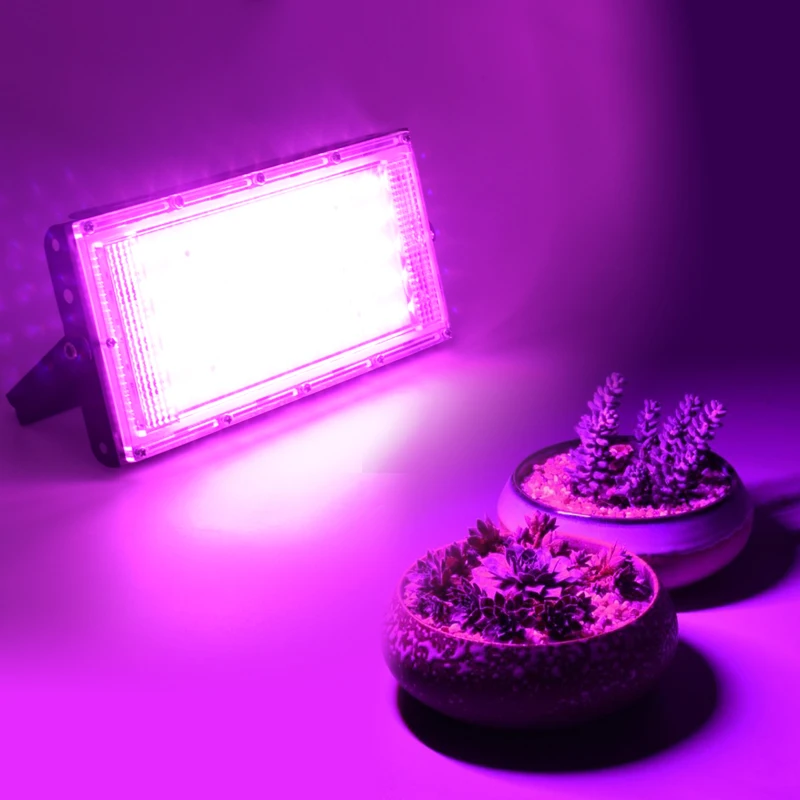 LED Grow Lamp 50W 100W 150W AC 220V Full Spectrum Flood Light Reflector Greenhouse Hydroponic Floodlight Phyto Flower Lamp LED
