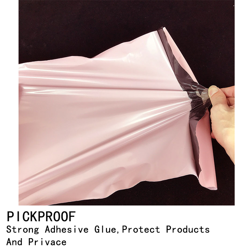 10 Uds. De sobres de polietileno rosa claro, autoadhesivos para envío, sobres de embalaje, bolsas postales, bolsas de almacenamiento para mensajería