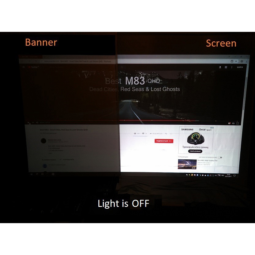 Salange Projector Screen Fabric 100 120 inch Screen Projection Portable Reflective Cloth For XGIMI H3 H2 YG400 for Xiaomi Beamer