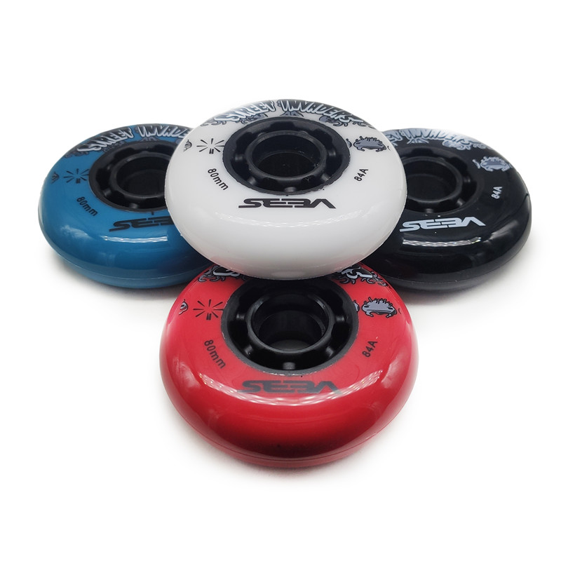ET INVADERS-Roues de patins à roues alignées 84A, pour SEBA HV HL SKJ WFSC, haute roue, 72mm, 76mm, 80mm, roulement ILQ11, 4 pièces