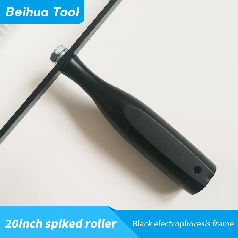 20 นิ้ว Spiked Roller แปรง Self-leveling ซีเมนต์เครื่องมือ 50 ซม.พลาสติก Screed Spike Roller berry สําหรับอีพ็อกซี่ชั้นสีเครื่องมือ