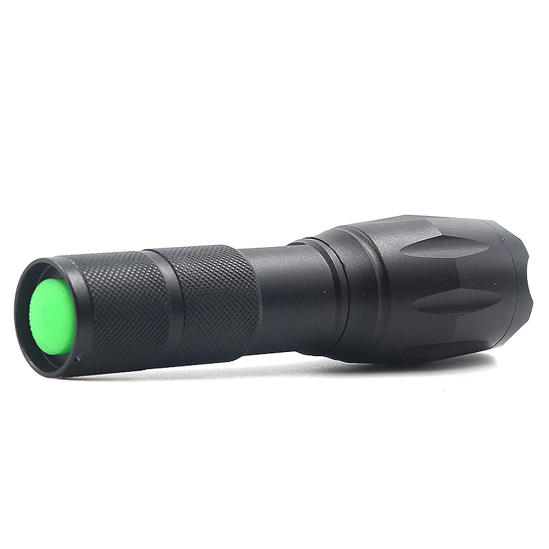 Linterna Led V6 L2 T6, linterna de aluminio con zoom, resistente al agua, luz blanca y amarilla, utiliza batería 18650 o AAA para acampar