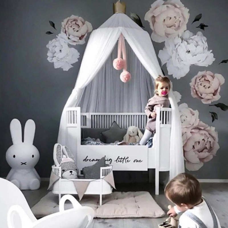 Decoração do quarto do bebê cama do bebê mosquiteiro berço pendurado decoração guirlanda bola para festa de casamento acessórios do quarto das crianças