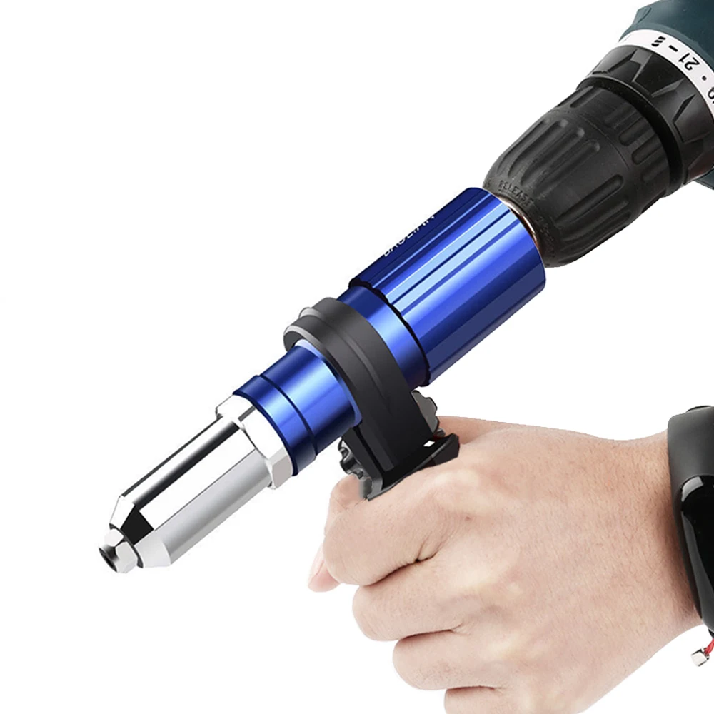 M3-M6電気リベットガンアダプターリベットツールアダプター自動リベットツールリベットナットガンアクセサリー電気ドリル用