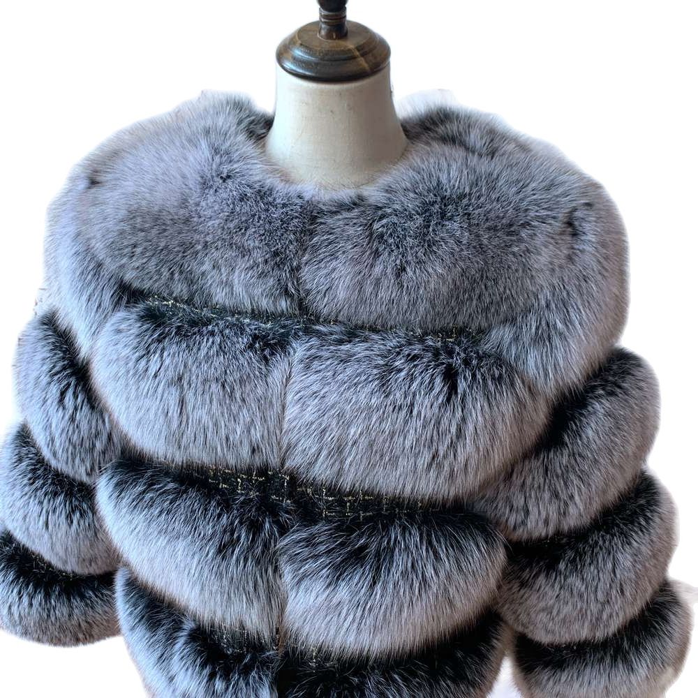 キツネの毛皮のコート,女性のための本物の毛皮のコート,冬のファッション2023,新しいコレクション
