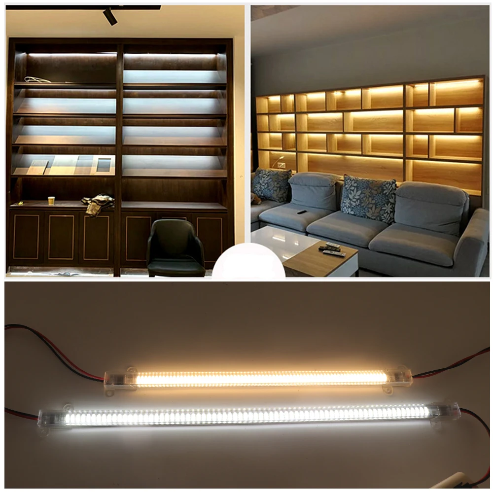 AC 220 V LED Starre Lichtleiste Hohe Helligkeit 30 cm/40 cm SMD LED Leuchtstofflampenröhre Bar Branchen Vitrine Display Lampe