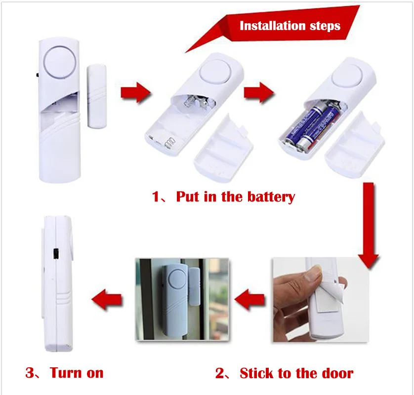 Mới Còn Cửa Cửa Sổ Báo Trộm Không Dây Với Cảm Biến Từ Nhà An Toàn Không Dây Còn Hệ Thống Thiết Bị An Ninh 90dB