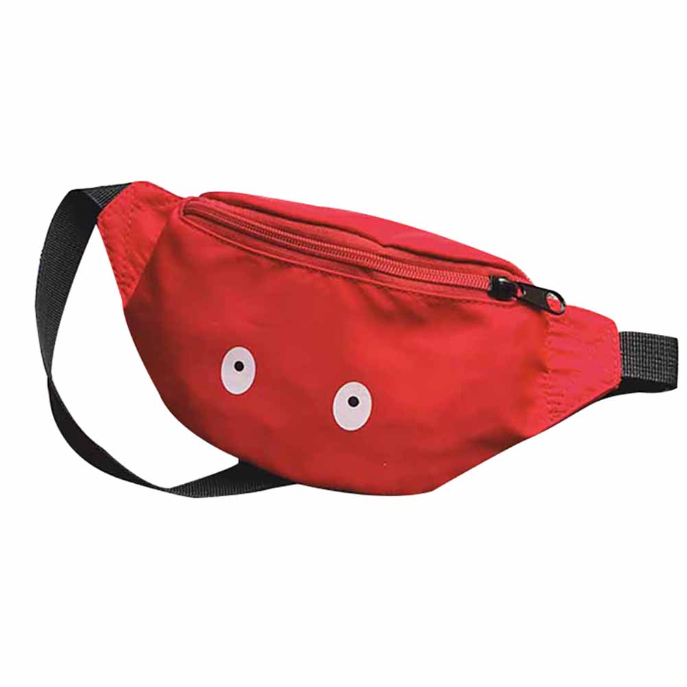 Pacote de cintura infantil, bolsa de peito com olhos fofos, bolsa de cinto ajustável para meninos e meninas