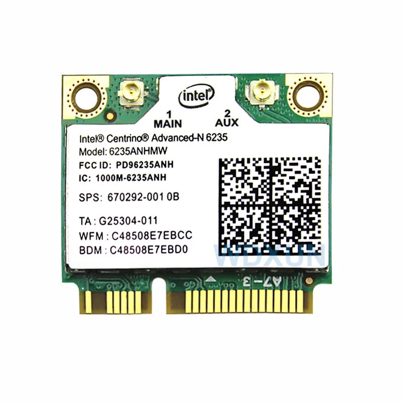 WIFI Intel Centrino Advanced-N 6235 6235 Мини-карта Wi-Fi PCI-E 802.11agn двухдиапазонный 300 Мбит/с беспроводной Bluetooth 4.0