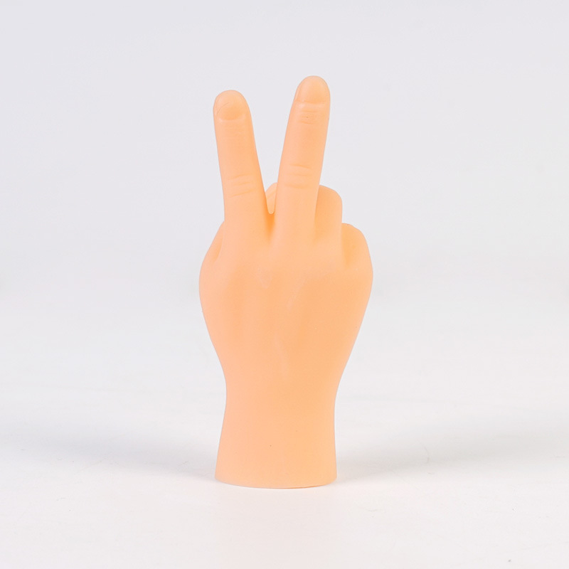 1Pcs การจำลองเล็กๆตลกมินิมือเท้าแขนซิลิโคนหุ่นมือนวนิยาย Prank ของเล่น Tease Cat props