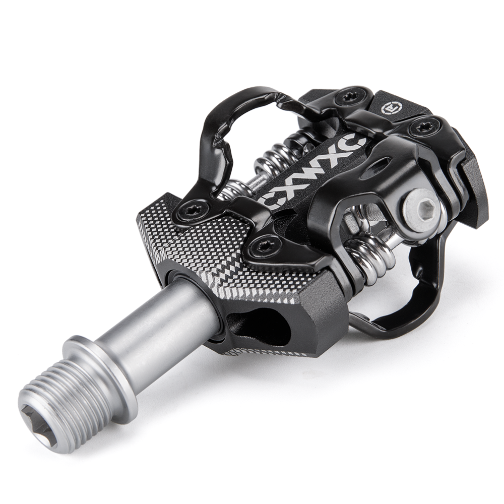 Pedal Sepeda Tanpa Jepit Sepeda Mengunci Sendiri untuk Sistem SPD MTB/Pedal Sepeda Aluminium Jalan Pedal Kunci Bantalan Tertutup CR-MO