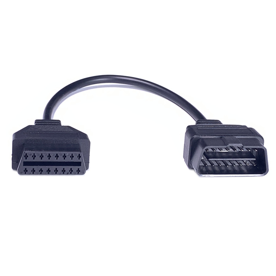 Cabo de extensão obd2 de 16 pinos, 16 pinos obdii obd 2 eobd, conector fêmea para macho de 16 pinos para ferramenta de diagnóstico de carro