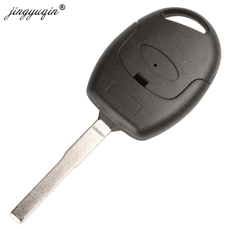 Jingyuqin carcasa de llave a distancia de coche de 3 botones para Ford Mondeo Focus 2 3 Festiva Fiesta Transit funda remota con hoja FO21 HU101