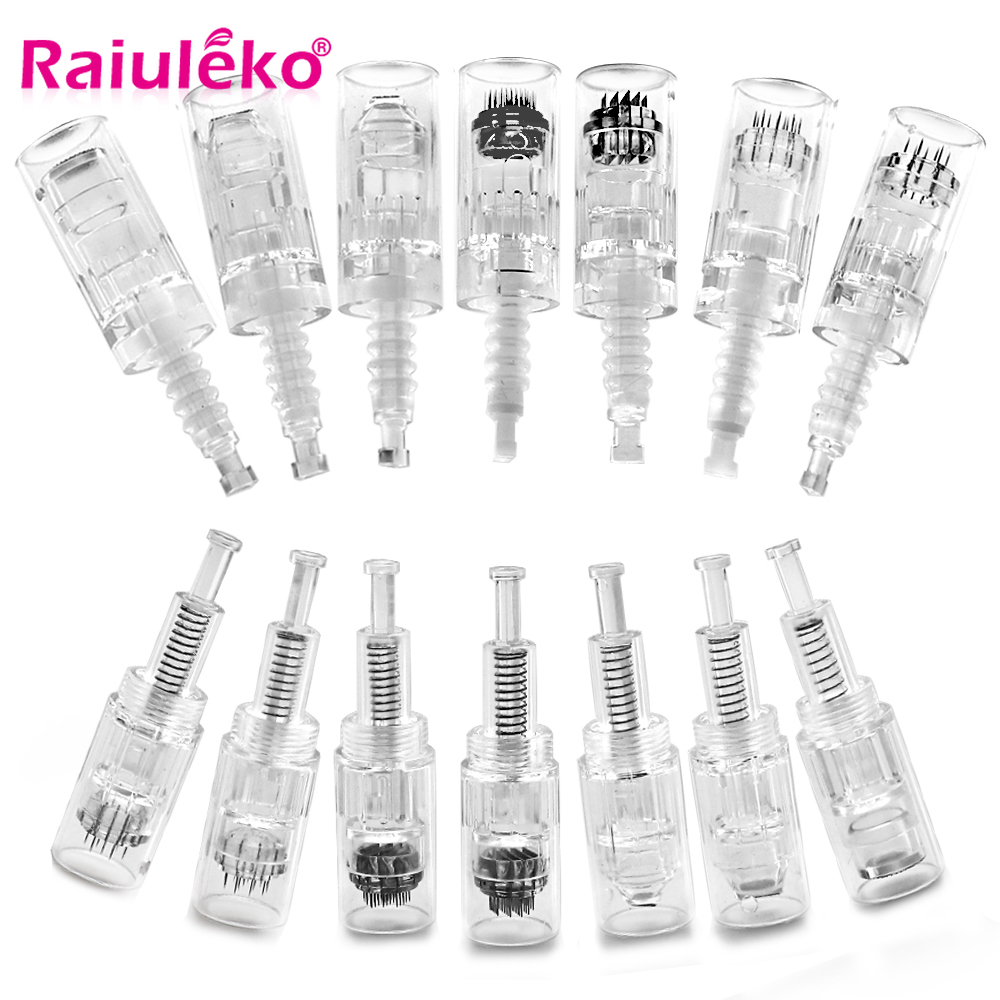 100/50/20/10pcs Cartucho de Parafuso Baioneta Substituição Dr.imp Caneta Micro Agulha 9 Pinos/12 Pinos/36 Pinos/3D/5D Nano Micro Agulha MYM MTS