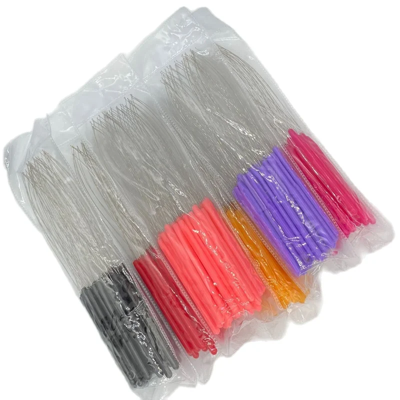40 Chiếc Nhựa Vòng Kéo Kim Micro Vòng Tóc Threader