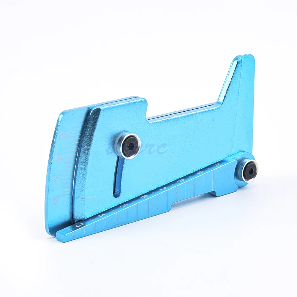 ไม้บรรทัดปรับปรับ RC รถความสูงและล้อ Camber 15 องศา Hobby เครื่องมือ CNC สําหรับ RC รถ 1/8 1/10 Tamiya HSP HPI