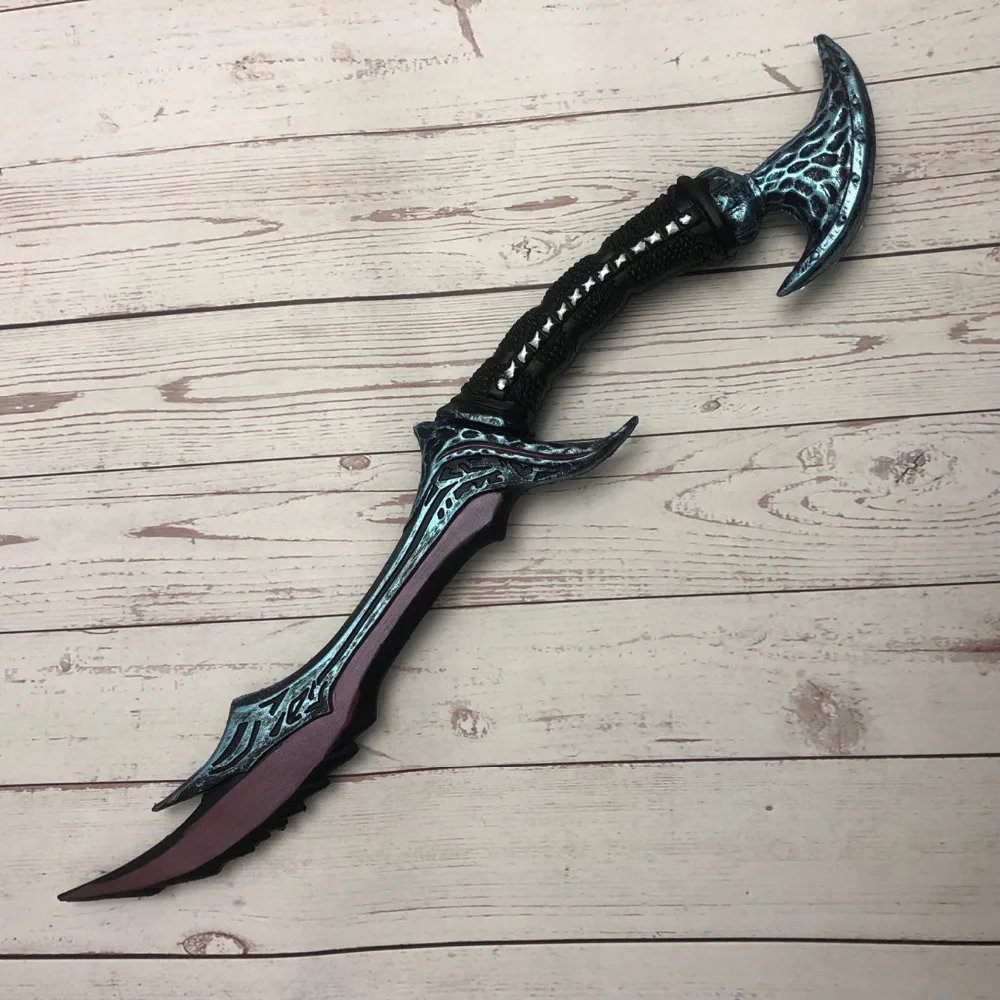 Vyse Scythe 50 ซม.Wow Anti Wizard Elf 1: 1 อาวุธคอสเพลย์เกมบทบาทเล่น PU รูปปืน Prop ฮาโลวีนของขวัญ