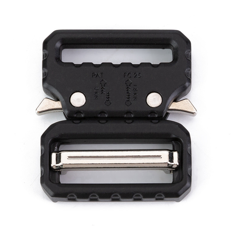 25mm 38mm de largura cinto tático fivela liberação lateral rápida fivelas webbing sacos diy bagagem ao ar livre acessórios cor prata preta