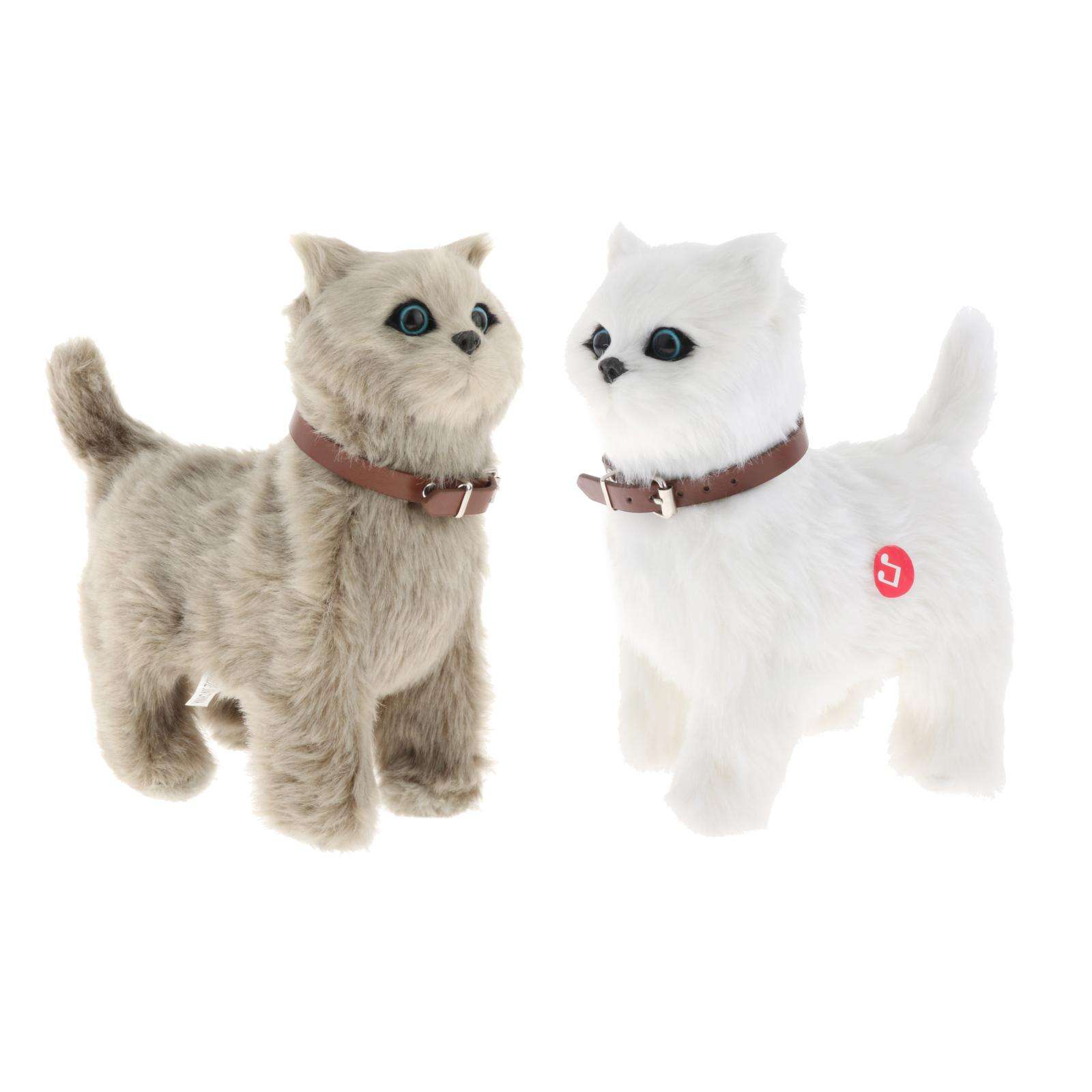 小さな男の子と女の子のための電子ぬいぐるみ猫,教育玩具,早期学習,クリスマスプレゼント用,3個