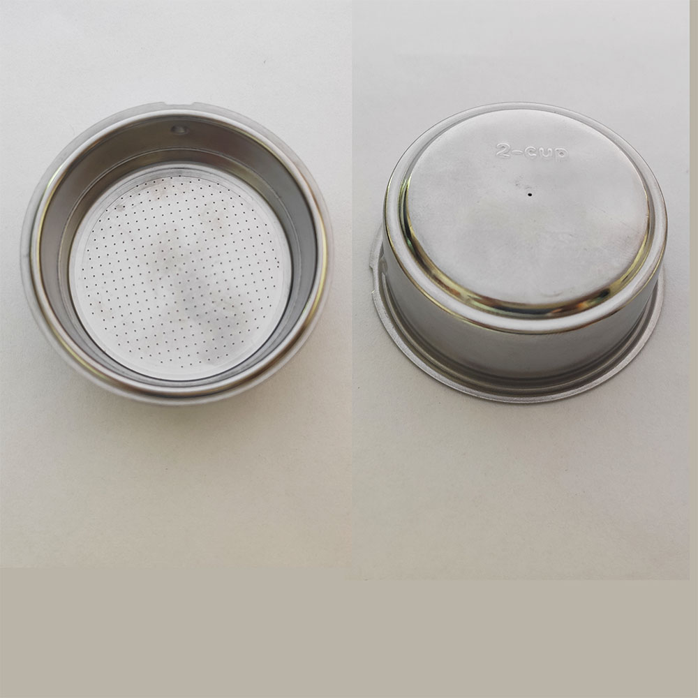 51Mm Đôi-Cốc Cà Phê Điều Áp Giỏ Lọc Cho Hộ Gia Đình Cà Phê Phần Không Điều Áp Cà Phê 2-Cốc