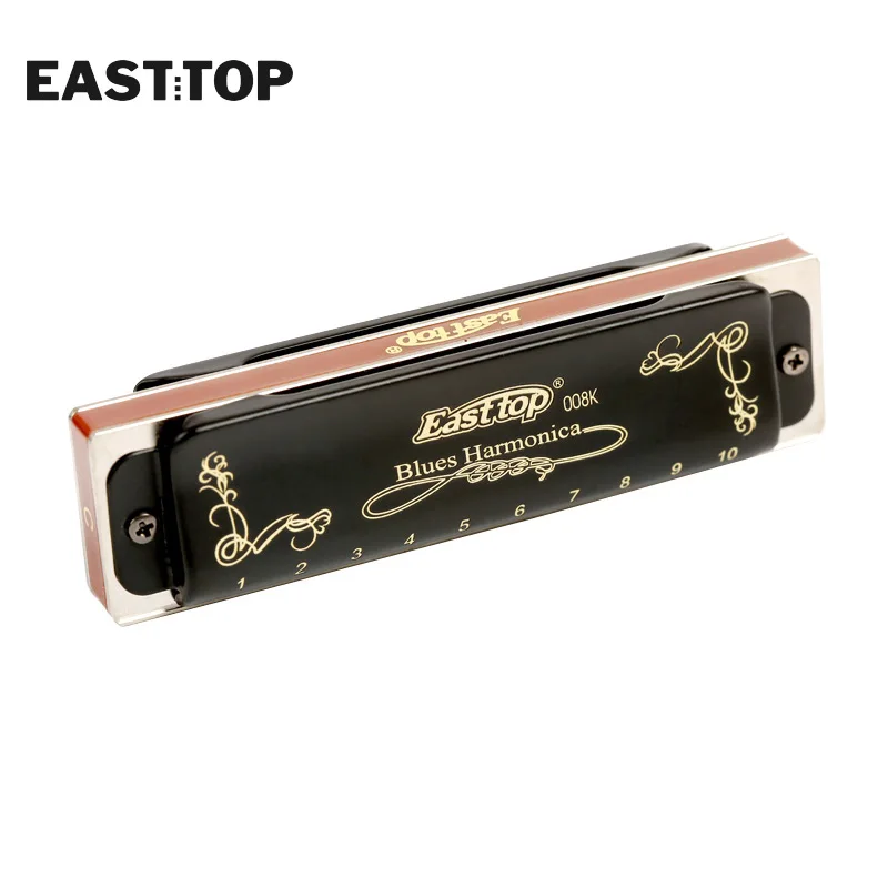 EASTTOP T008K ключ C Новая гармоника синего цвета, латунные перекладины, фосфор, бронзовые трости, диатоническая сизовая арфа, хорошая гармошка