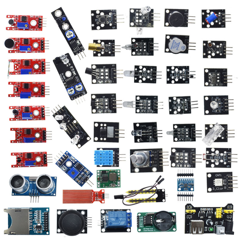 45 In 1 Cảm Biến Các Module Bộ Khởi Đầu Cho Arduino, tốt Hơn So Với 37in1 Bộ Bộ Cảm Biến 37 Trong 1 Bộ Bộ Cảm Biến WHIT Hộp
