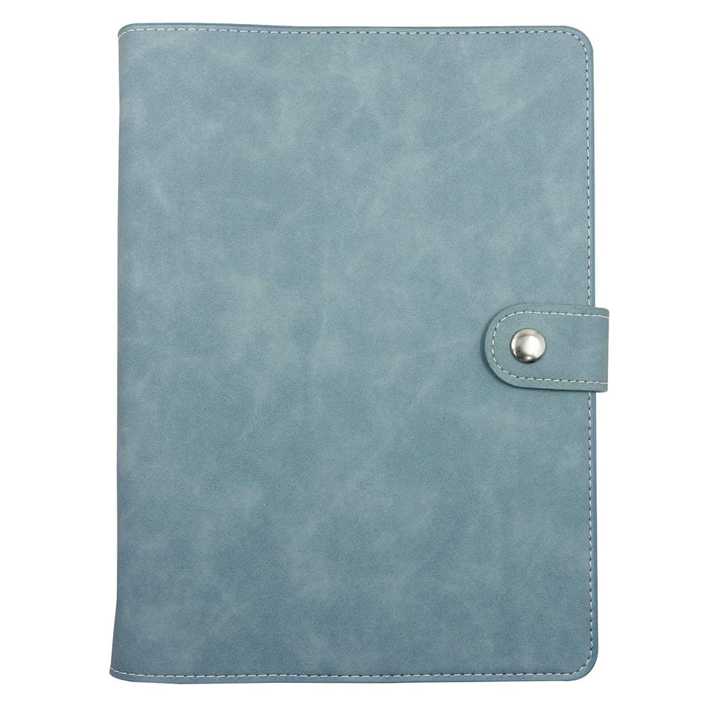 Carpeta de cuaderno de cuero PU de tamaño A5, cubierta de carpeta de 6 anillos redondos rellenable para papel de relleno A5, carpeta de planificador Personal de cuaderno