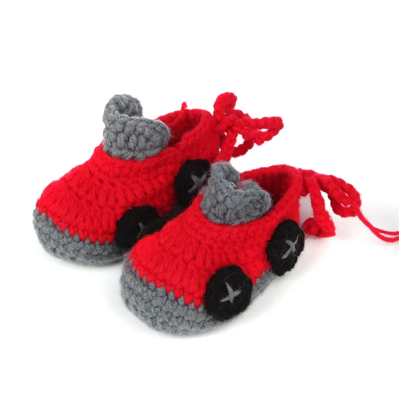 แฟชั่นสบายหัวเข็มขัดรองเท้าเด็ก Handmade ถักโครเชต์ Booties เดินรองเท้าสำหรับทารกเด็กวัยหัดเดิน